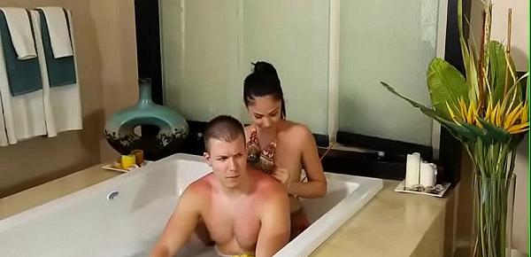 Skinny sexy stepsister getting fuck by her own brother